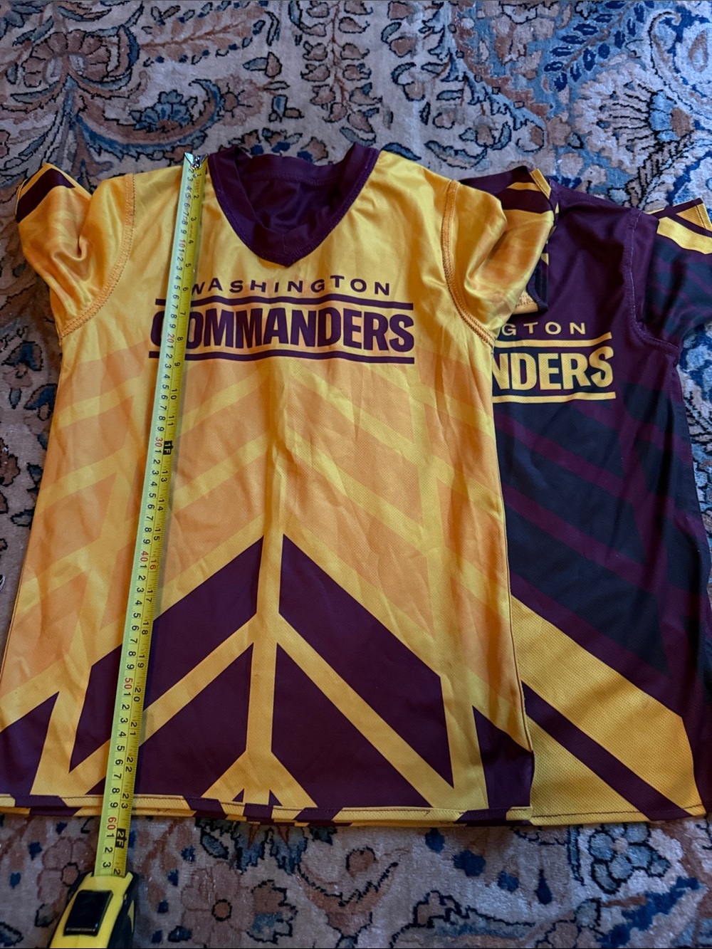 Gold & Maroon Kids Jersey Top commanders med